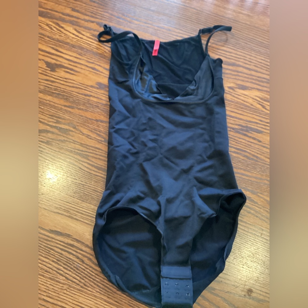 SPANX Black Slimmer and Shine Bodysuit